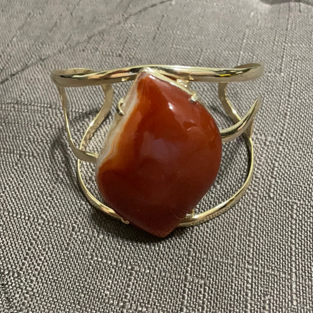 One of a kind large precious stone bracelet